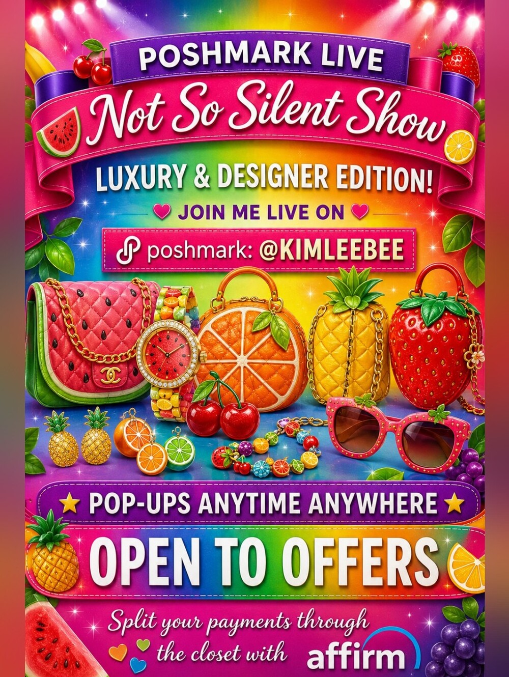 Live Show Flyer for Kimleebee - Designer, Luxury, & More